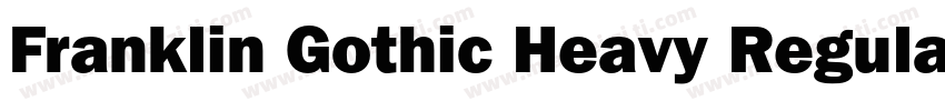 Franklin Gothic Heavy Regular字体转换